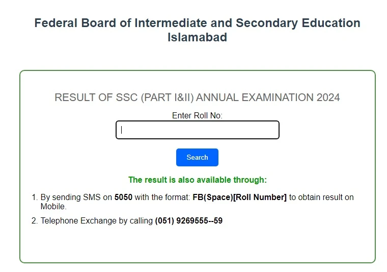 FBISE Announces SSC Part I & II 2nd Annual Examination Results 2024